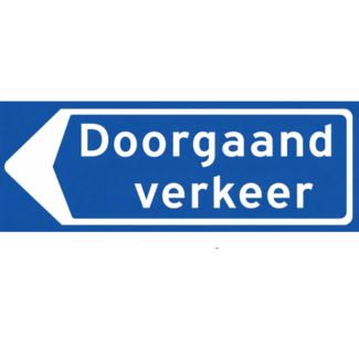 RVV verkeersbord BB100L | Doorgaand verkeer | Links