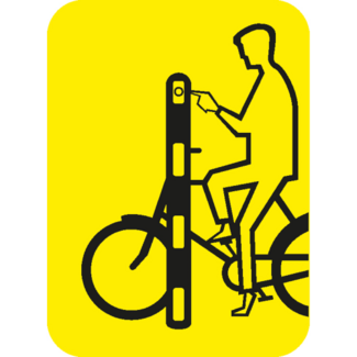 RVV Verkeersbord VR01 | Drukknop voor fietser