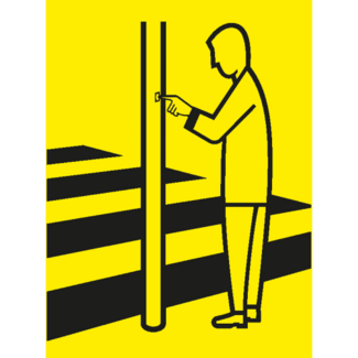 RVV Verkeersbord VR02 | Drukknop voor voetganger