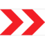 RVV verkeersbord BB11 | Bochtschild | Rood/wit - Rechts