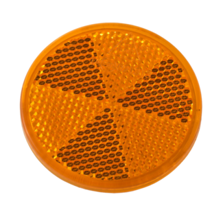 REFLECTOR ZELFKLEVEND ORANJE ROND 60mm