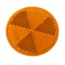 REFLECTOR ZELFKLEVEND ORANJE ROND 60mm
