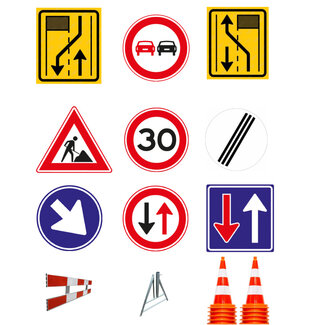 Wegafzetting enkelbaans 1205 huren