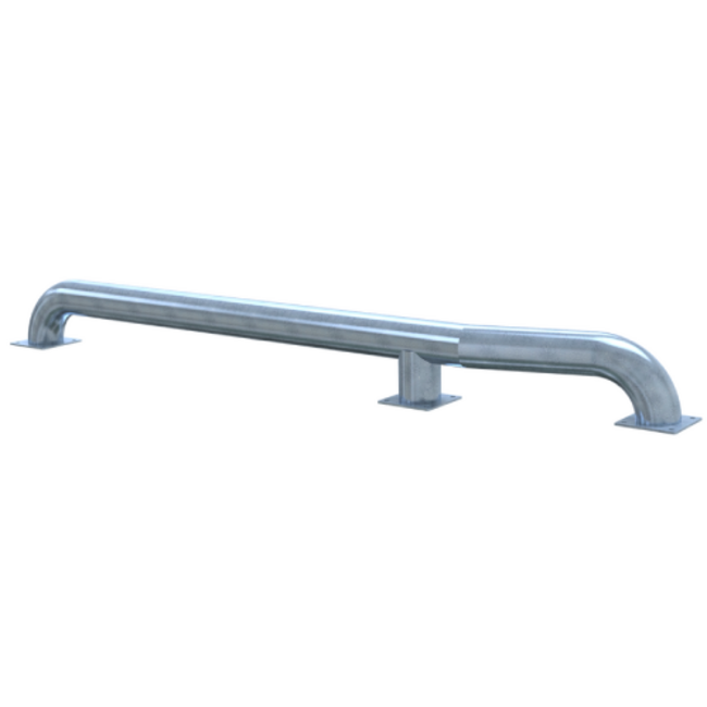 Wieldwinger geknikt laad-en-losdok vrachtwagen blank