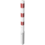 Ronde afzetpaal Ø89-108mm rood/wit - Uitneembaar en vergrendelbaar