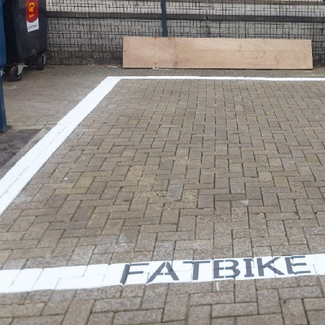 Markering Parkeerplaats fatbike