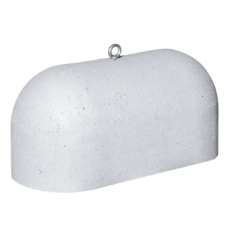 Jumboblokken wit met RVS schroefhuls M16