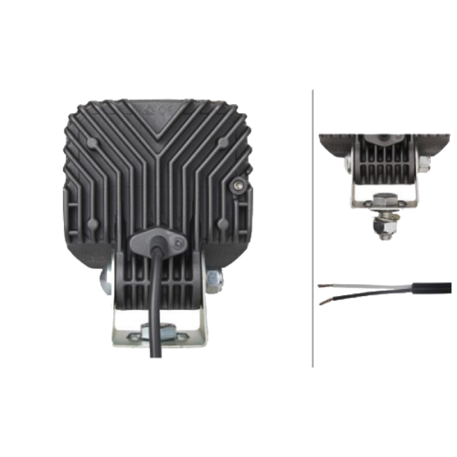 HELLA LED werklamp Q90 Compact 12 - 24V - Universele wegverlichting