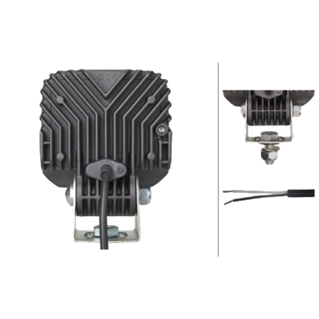 HELLA LED werklamp Q90 Compact 12 - 24V - Universele wegverlichting - Ruime spreiding