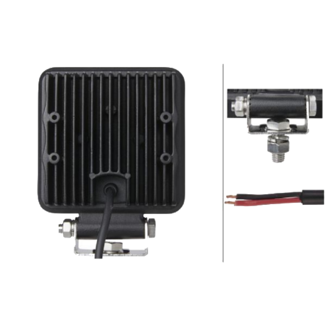 HELLA LED werklamp ValueFit S2500 12 - 24V - Universele wegverlichting - Ruime spreiding