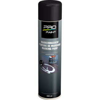 Pro-Paint Markeringsverf spuitbus 600 ml - Zwart