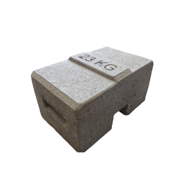Ballastblok Beton 23 kg voor Tenten & Bouwhekken | 32x20x17 cm