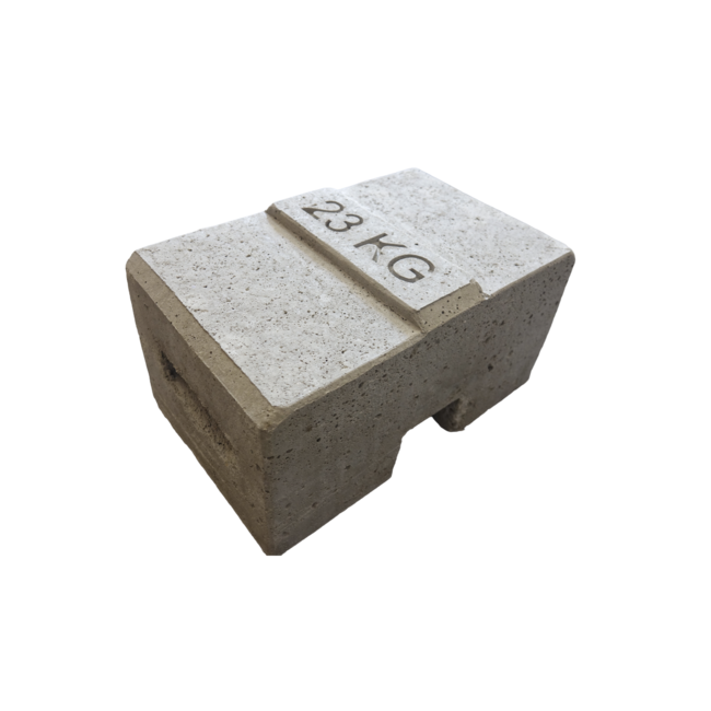 Ballastblok Beton 23 kg voor Tenten & Bouwhekken | 32x20x17 cm