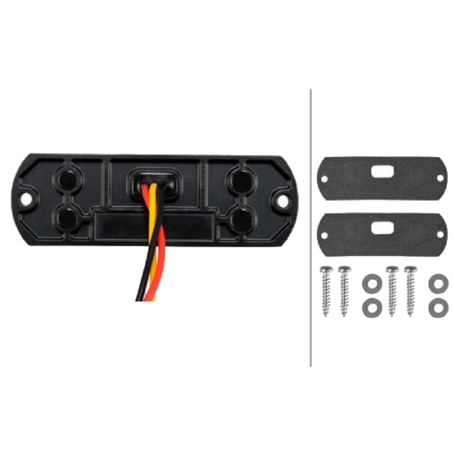 HELLA BST 3 LED flitser 12/24V amber – set van 2 – 2XD 014 561-201