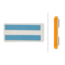 HELLA reflector oranje 94 x 44 mm zelfklevend – 8RA 003 326-041