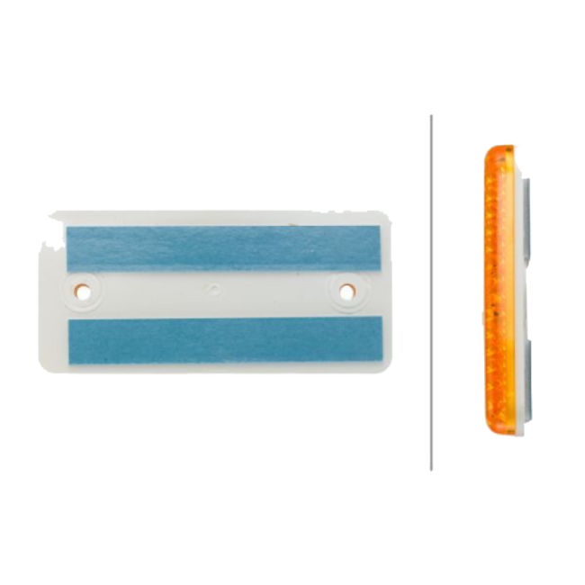HELLA reflector oranje 94 x 44 mm kleef-/schroefmontage – 8RA 003 326-071