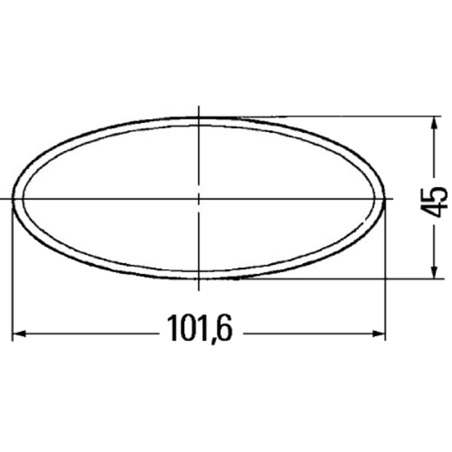 HELLA reflector oranje 100 x 45 mm zelfklevend – 8RA 343 160-022