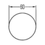 HELLA rode ronde reflector Ø 60 mm – zelfklevend – 8RA 002 014-281