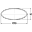 HELLA rode ovale reflector 100 × 45 mm – zelfklevend – 8RA 343 160-002