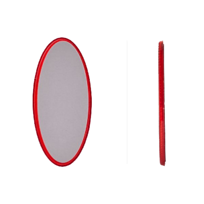 HELLA rode ovale reflector 100 × 45 mm – zelfklevend – 8RA 343 160-002