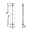 HELLA rode rechthoekige reflector 180 × 40 mm – schroefmontage – 8RA 002 023-001