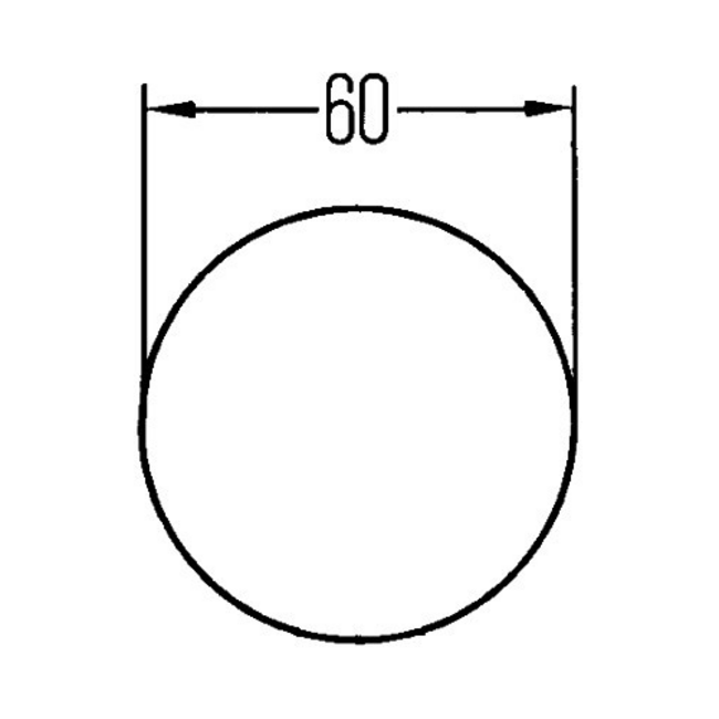 HELLA witte ronde reflector Ø 60 mm – zelfklevend – 8RA 002 014-291