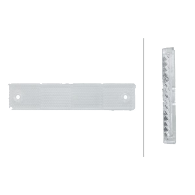 HELLA witte rechthoekige reflector 180 × 40 mm – geschroefd – 8RA 002 023-011