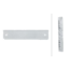 HELLA witte rechthoekige reflector 180 × 40 mm – geschroefd – 8RA 002 023-011