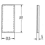 HELLA witte rechthoekige reflector 69 × 32 mm – zelfklevend – 8RA 004 412-011