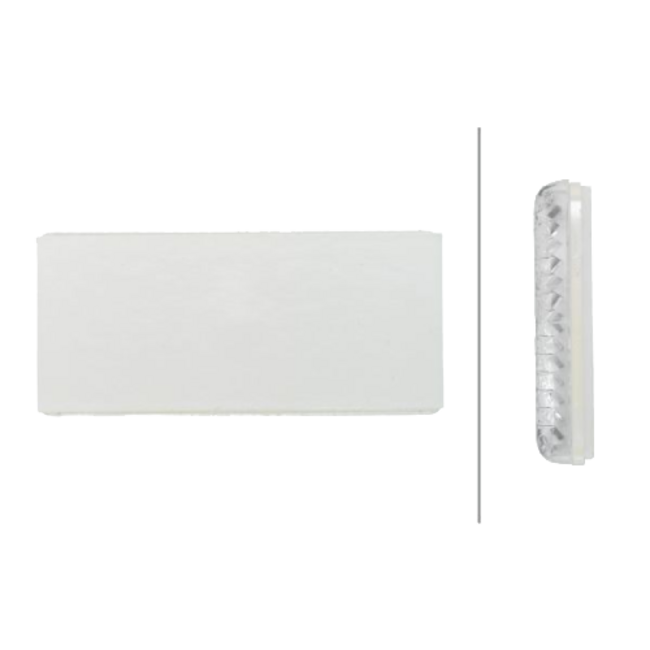 HELLA witte rechthoekige reflector 69 × 32 mm – zelfklevend – 8RA 004 412-011