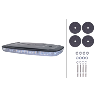 HELLA Mini Lightbar LED oranje 400 mm – Vaste schroefmontage