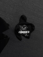 OVERSIZED CONQUER HOODIE - BLACK