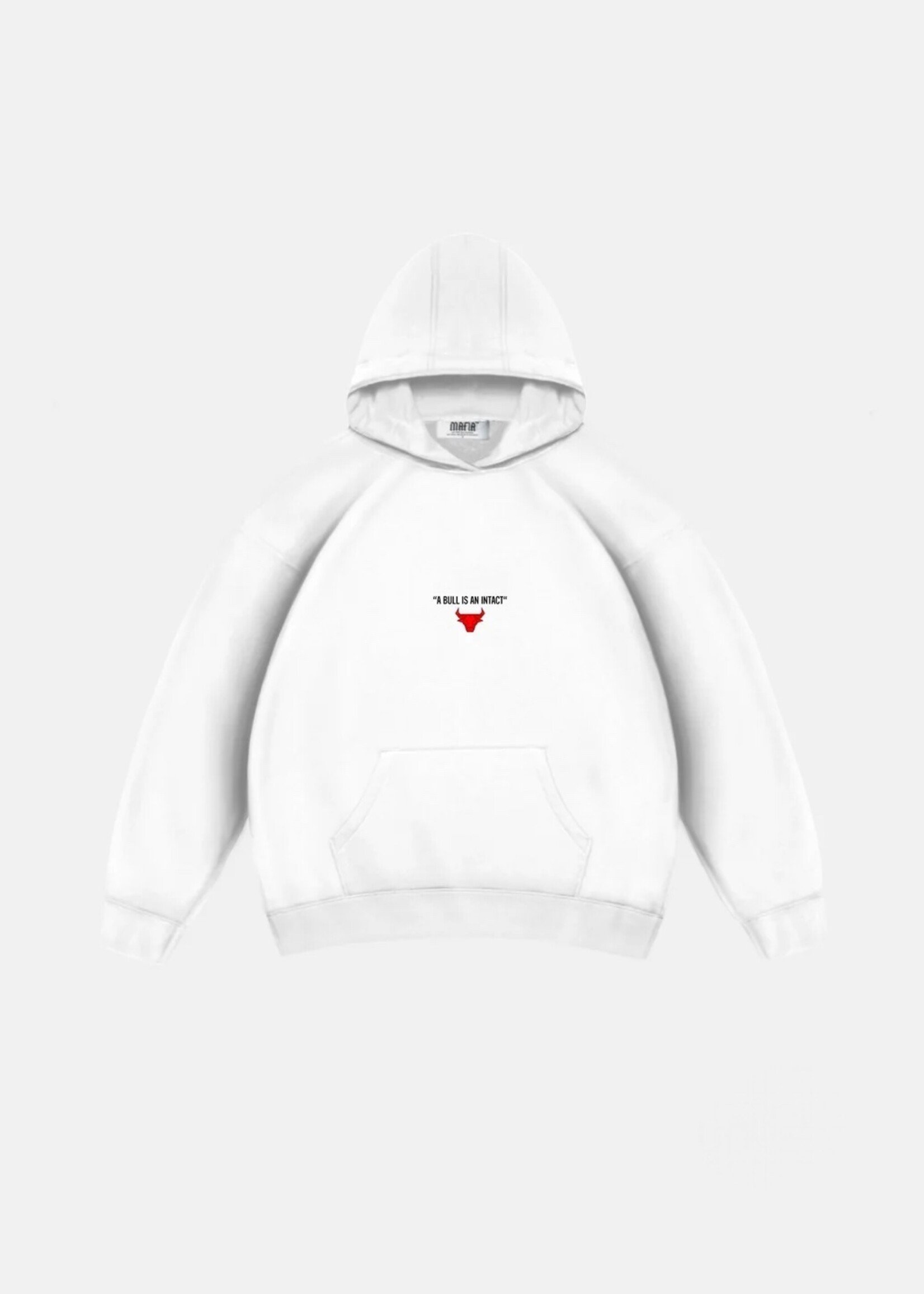 OVERSIZED BULL HOODIE - OFF WHITE