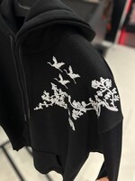 OVERSIZED EMBROIDERED CRANE HOODIE