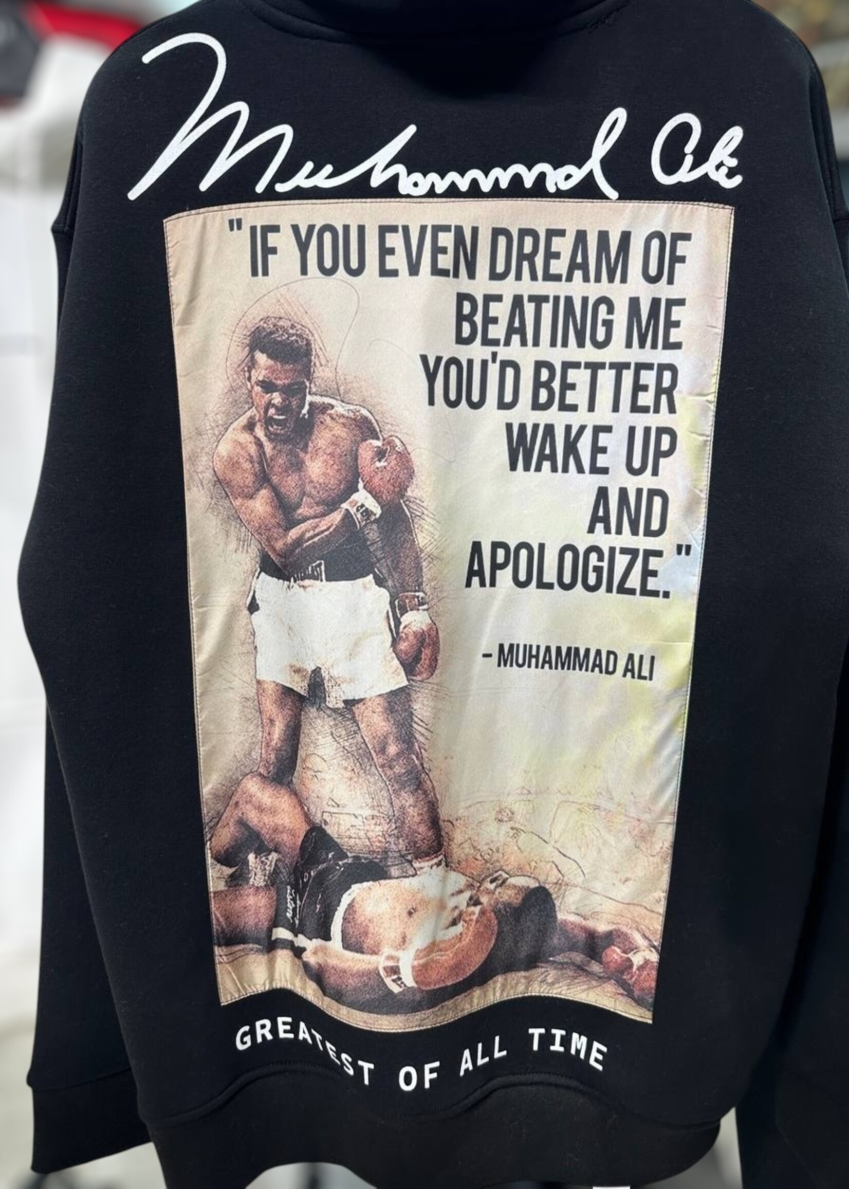 OVERSIZED MUHAMMAD ALI HOODIE - G.O.A.T. EDITION