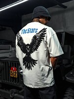 SKYBOUND EAGLE OVERSIZED TEE- WHITE