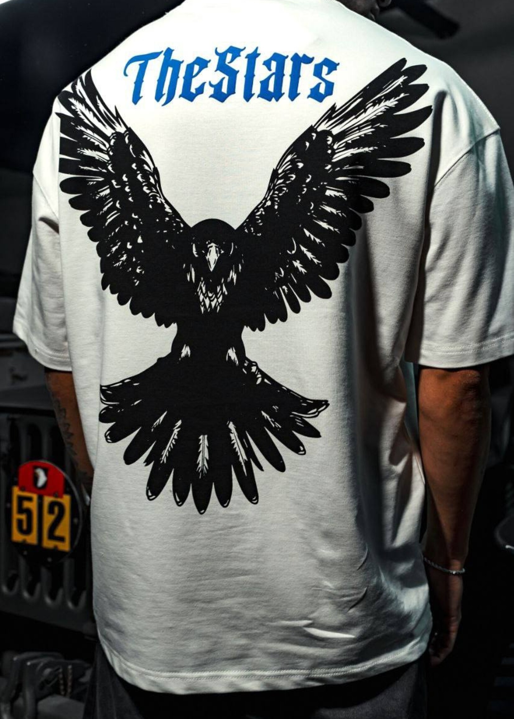 SKYBOUND EAGLE OVERSIZED TEE - WHITE