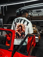 LUFFY WANTED OVERSIZED TEE- WHITE