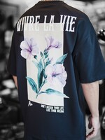 VIVRE LA VIE OVERSIZED TEE - BLACK