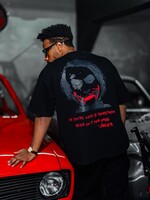 JOKER MADNESS OVERSIZED TEE - BLACK