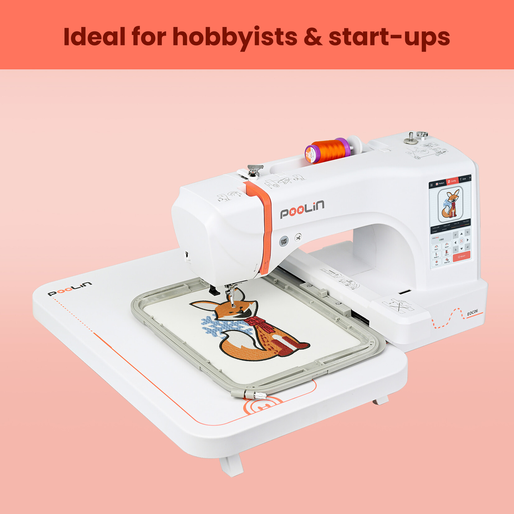 PooLin EOC06 Embroidery Machine