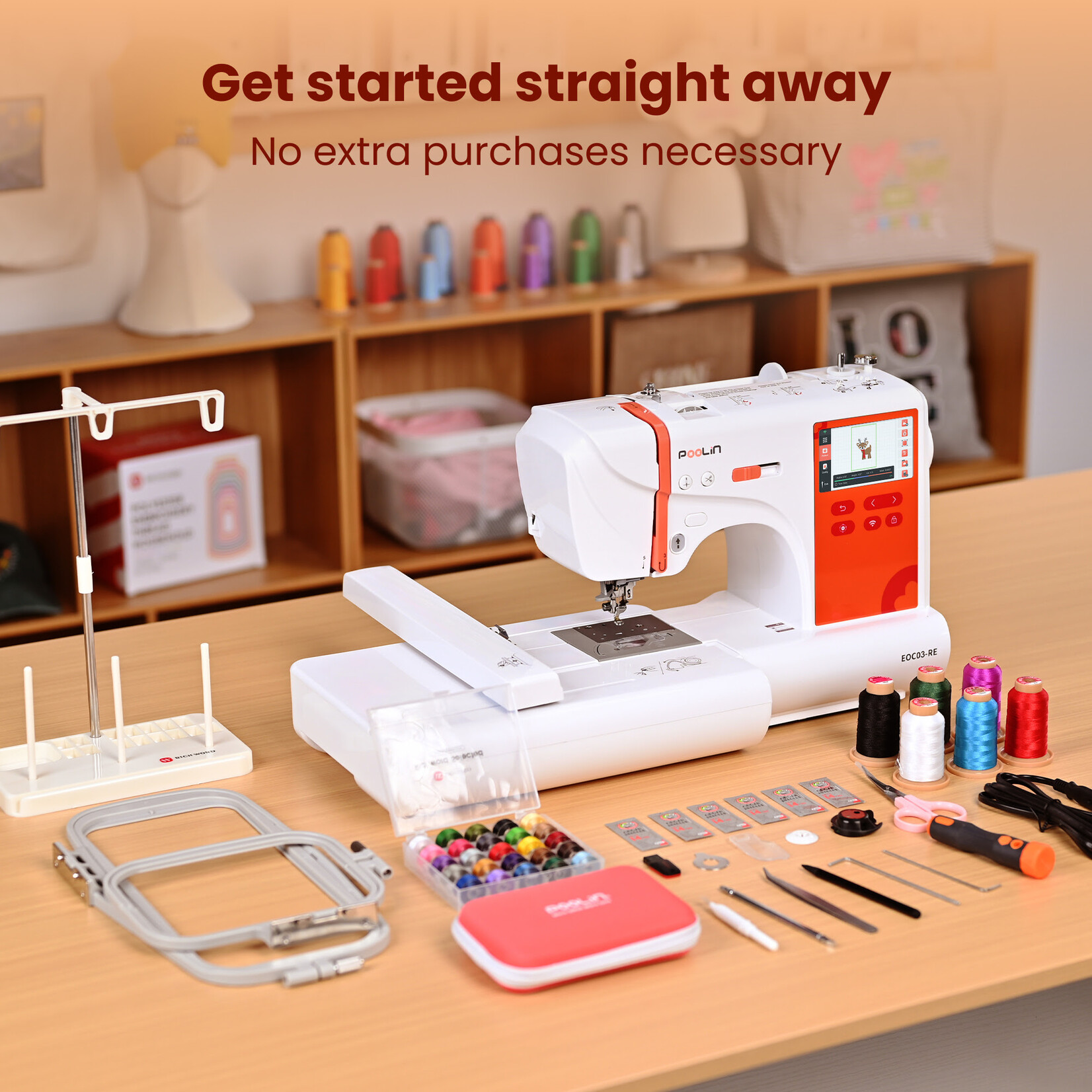 PooLin EOC03 Embroidery Machine