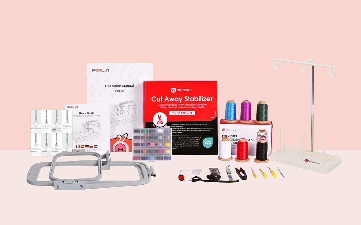 PooLin EOC03 unboxing and included accessories kit