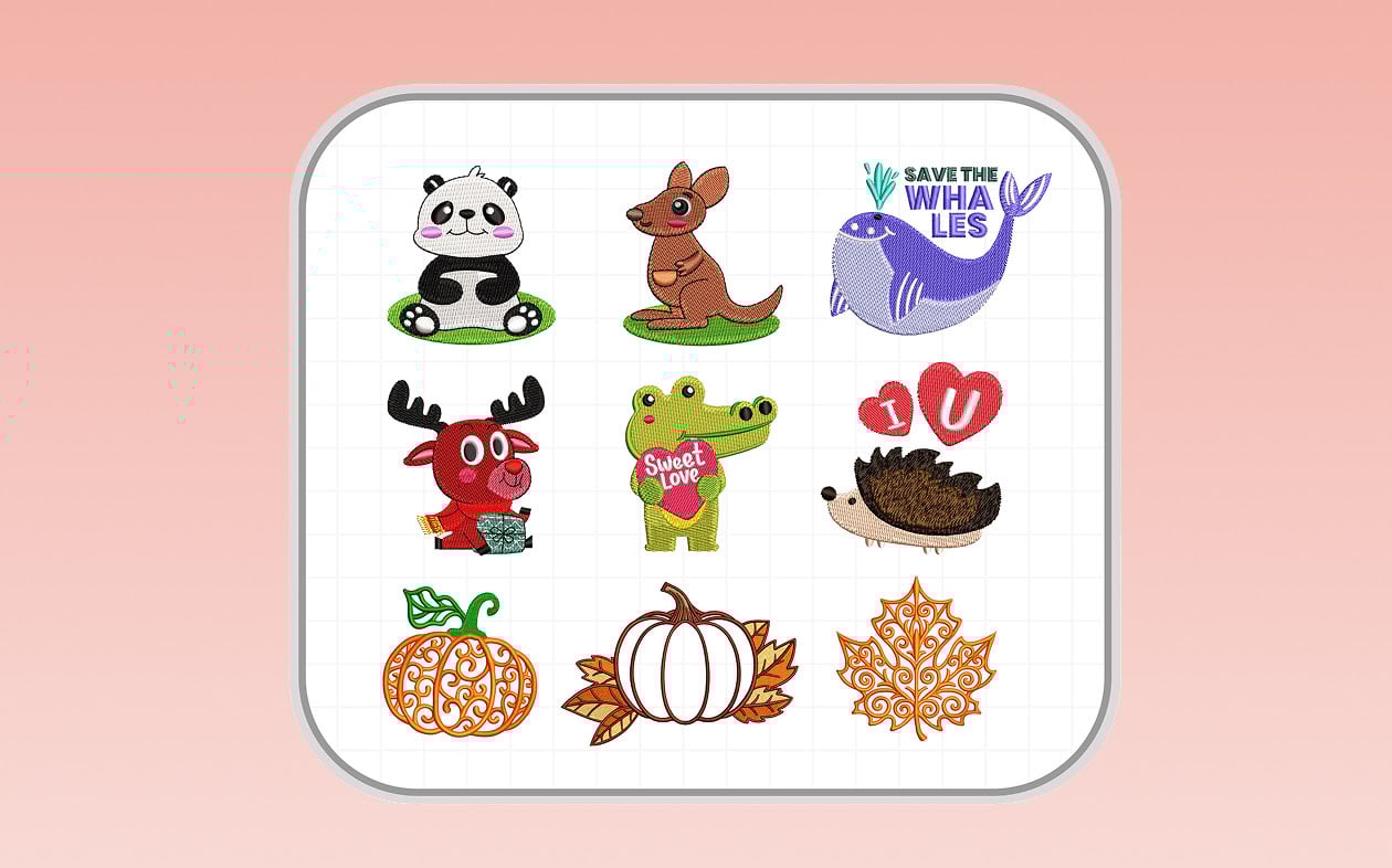 PooLin EOC03 built-in embroidery design library