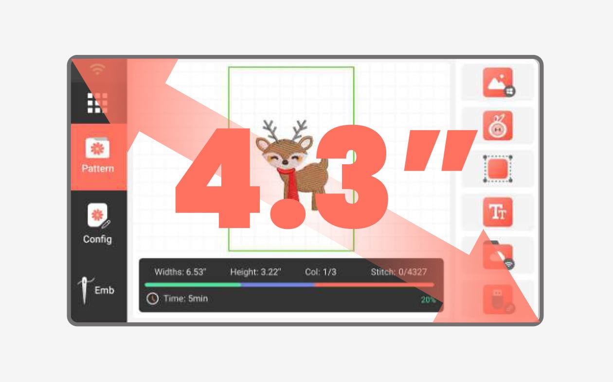 PooLin EOC03 HD touchscreen interface and on-screen editing