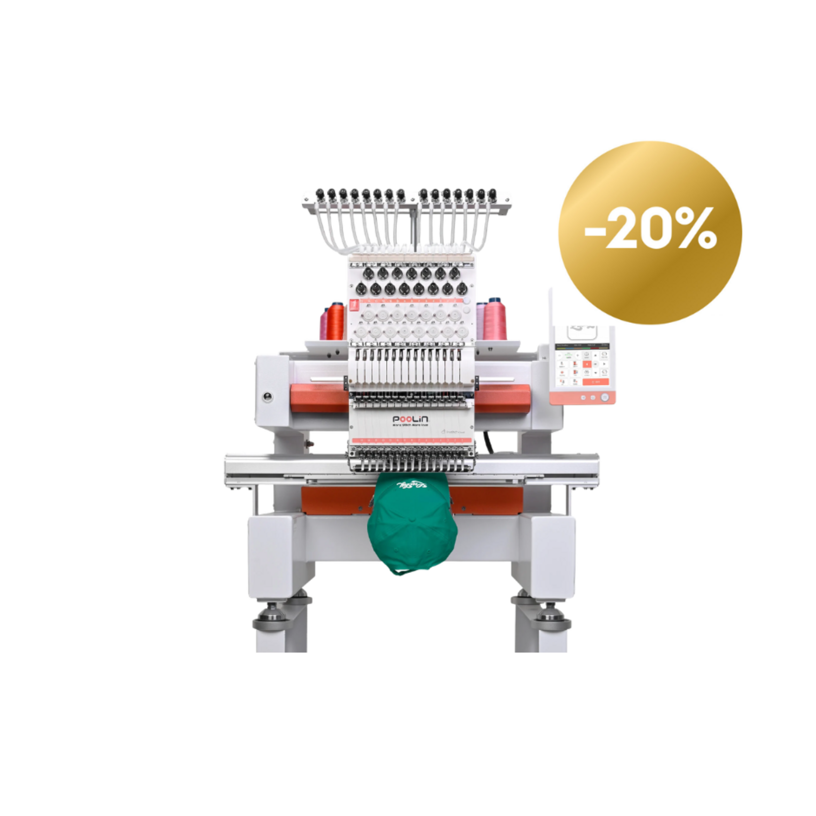 PooLin Open Box Gold EOV Multi-Needle Embroidery Machine