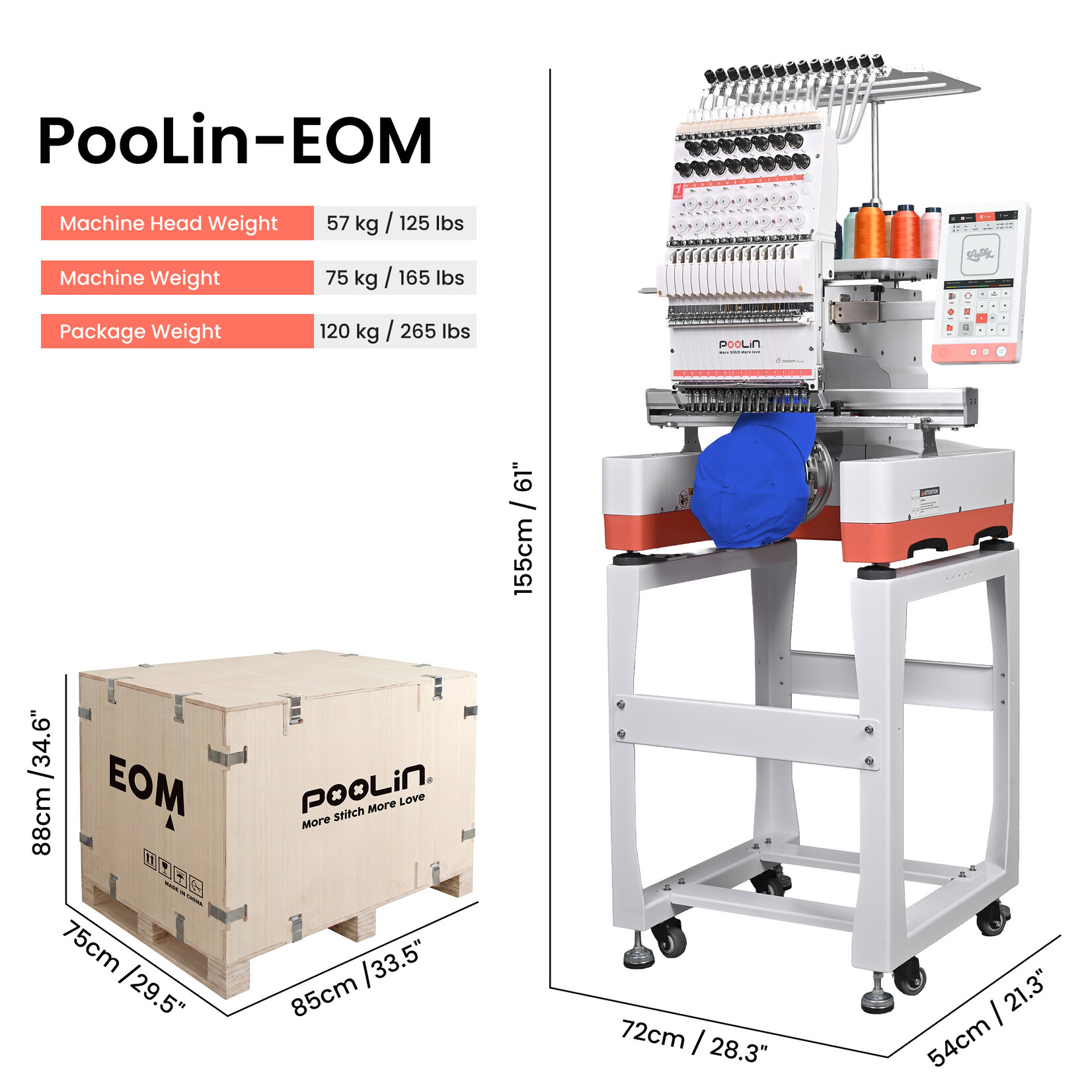 PooLin EOM Multi-Needle Embroidery Machine