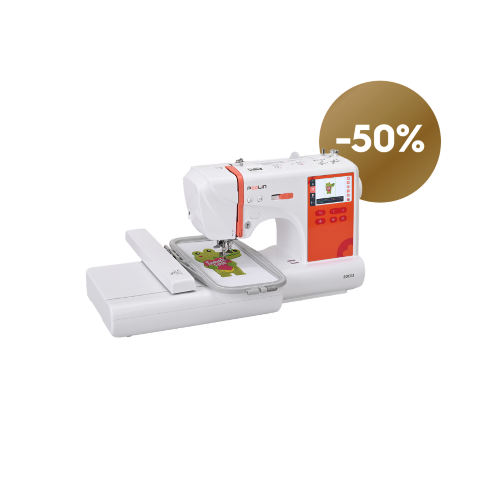 PooLin Open Box Bronze EOC03 Embroidery Machine