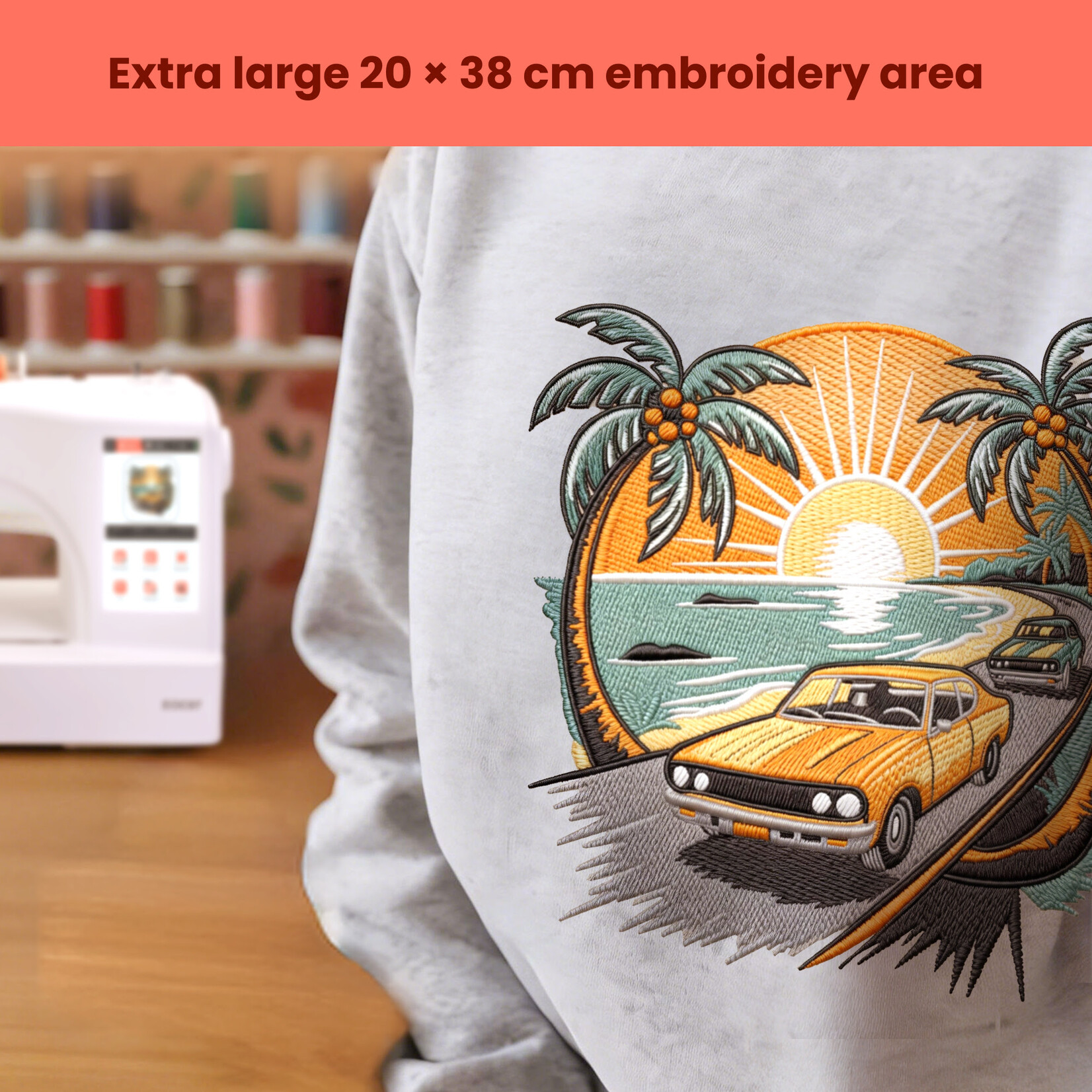 PooLin EOC07 Embroidery Machine