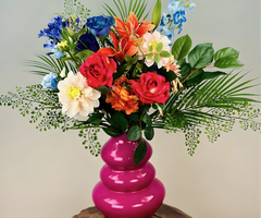 Zijden boeket "Luminous Colors" | 75cm